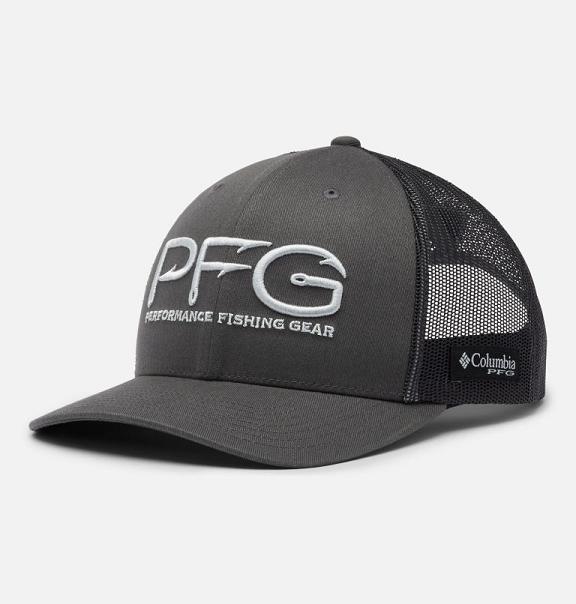 Columbia PFG Mesh Snap Back Hats Grey For Men's NZ59687 New Zealand